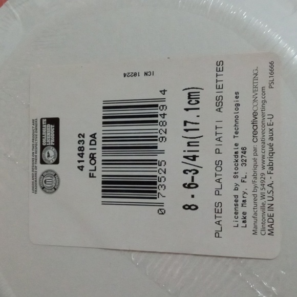 Florida Gators Party Plates  Lot of 4 sets of 8- 6-3/4 in NIP - Picture 3 of 3